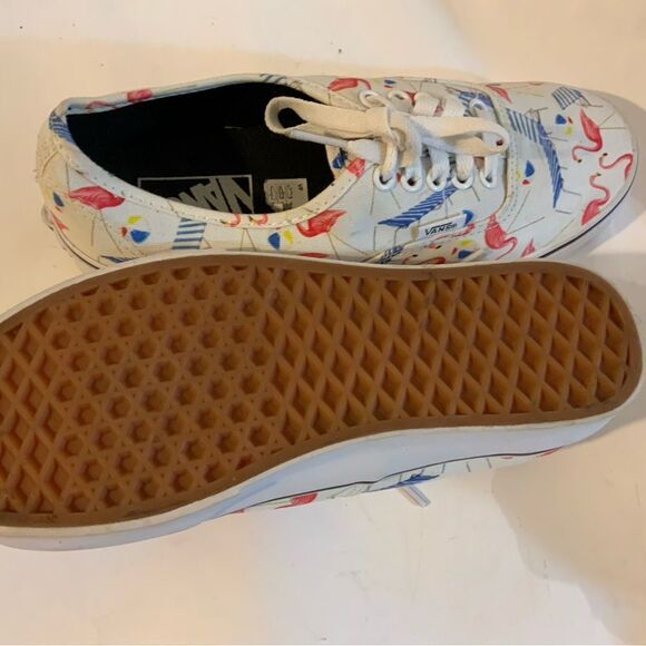 Vans Pink Flamingos Beach Chair Retro Pool Summer Vibes Shoes MENS 6.5/ women 8 - Picture 9 of 13